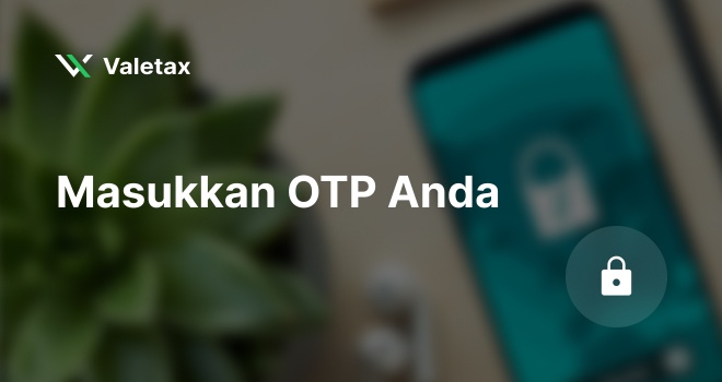 Banner kode verifikasi Valetax untuk akses login yang aman