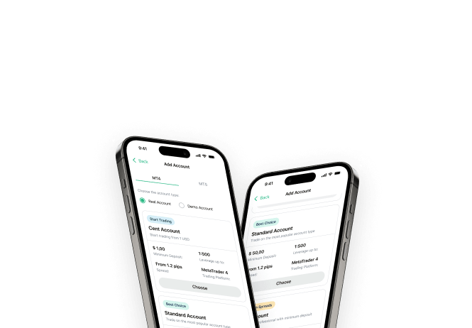 Tampilan aplikasi untuk langkah akun dan dokumen KYC yang tunduk pada persyaratan Valetax terbaru.