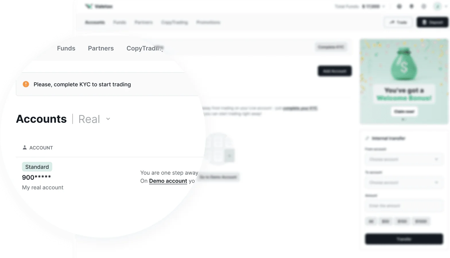 Ilustrasi Valetax Open Acc Screen Step 3